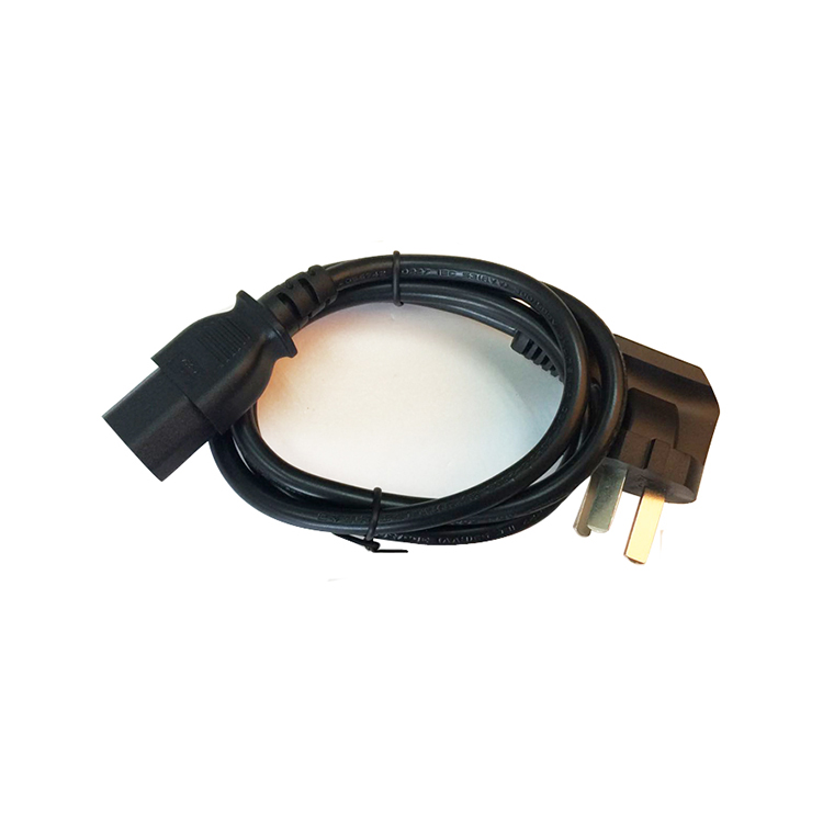 Hot sale black PVC AC 3pin Power Cable computer Cord